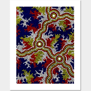 Aboriginal Art - Wetland Dreaming 2 Posters and Art